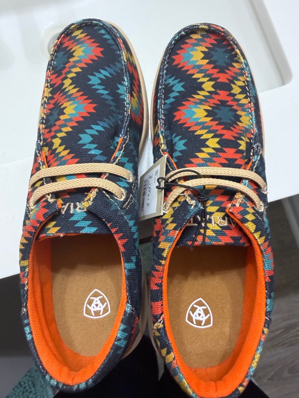 Ariat Kids Blue Aztec Pattern Multicolor Hilos
